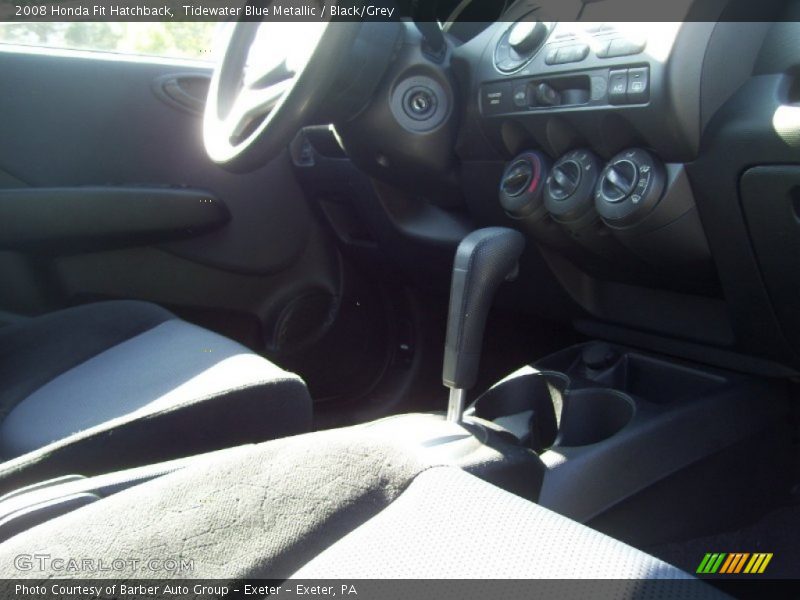 Tidewater Blue Metallic / Black/Grey 2008 Honda Fit Hatchback