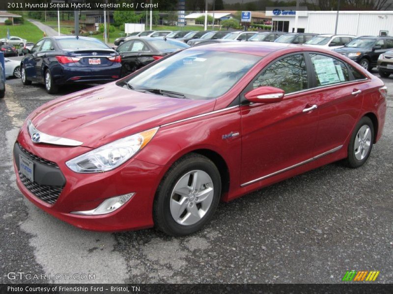Venetian Red / Camel 2011 Hyundai Sonata Hybrid