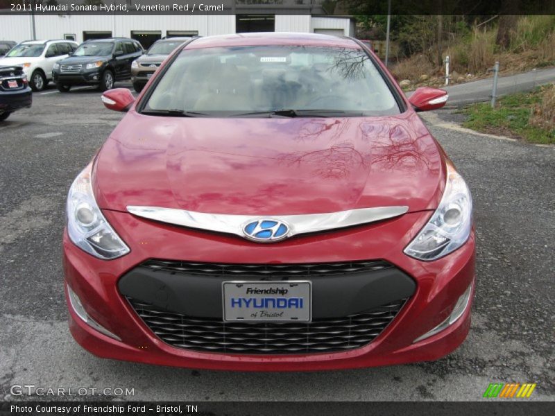 Venetian Red / Camel 2011 Hyundai Sonata Hybrid