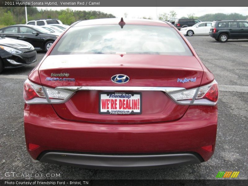 Venetian Red / Camel 2011 Hyundai Sonata Hybrid
