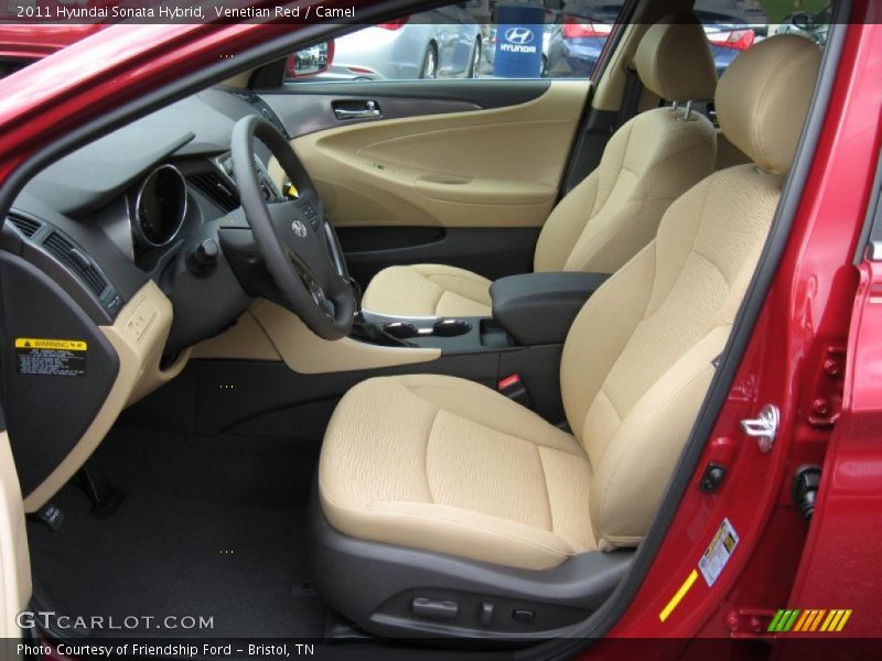 Venetian Red / Camel 2011 Hyundai Sonata Hybrid