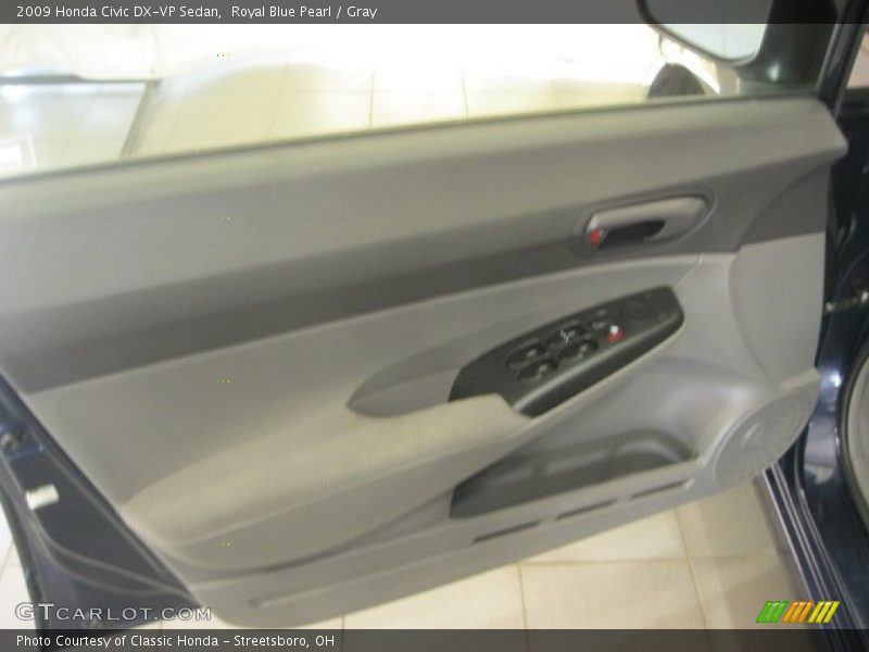 Royal Blue Pearl / Gray 2009 Honda Civic DX-VP Sedan