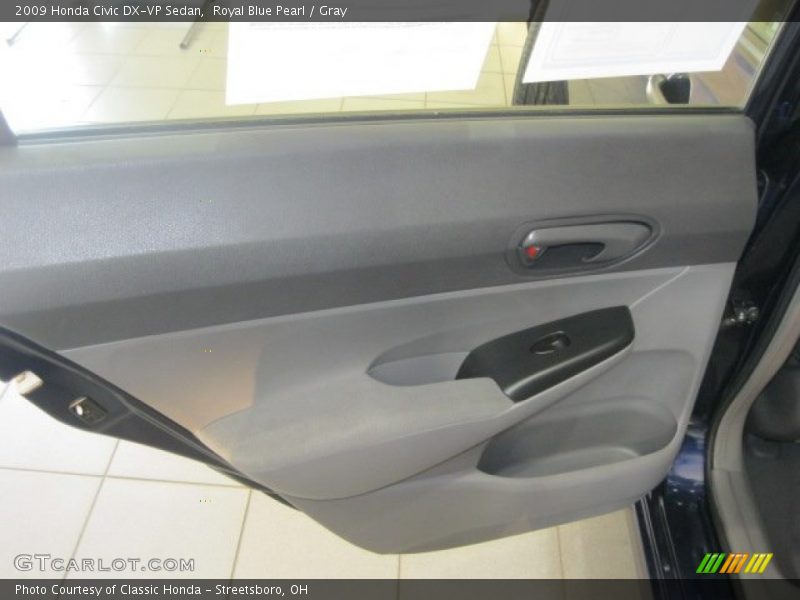 Royal Blue Pearl / Gray 2009 Honda Civic DX-VP Sedan