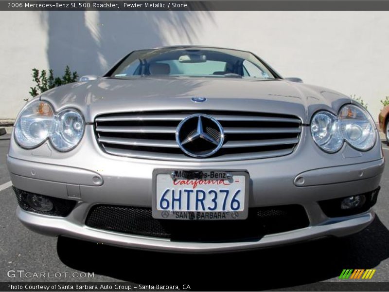 Pewter Metallic / Stone 2006 Mercedes-Benz SL 500 Roadster