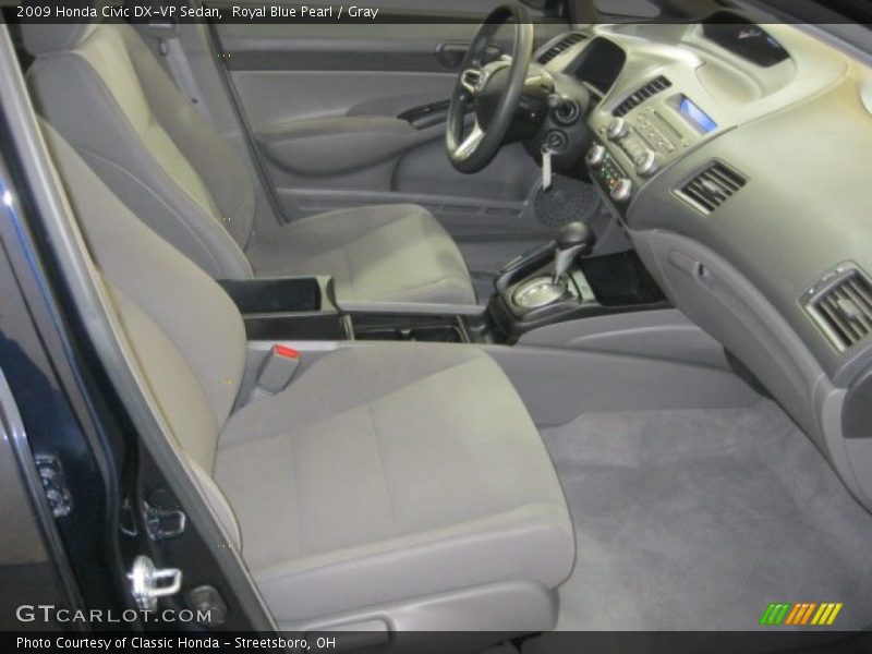 Royal Blue Pearl / Gray 2009 Honda Civic DX-VP Sedan