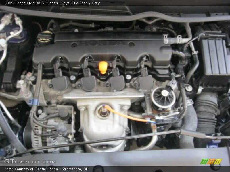 Royal Blue Pearl / Gray 2009 Honda Civic DX-VP Sedan