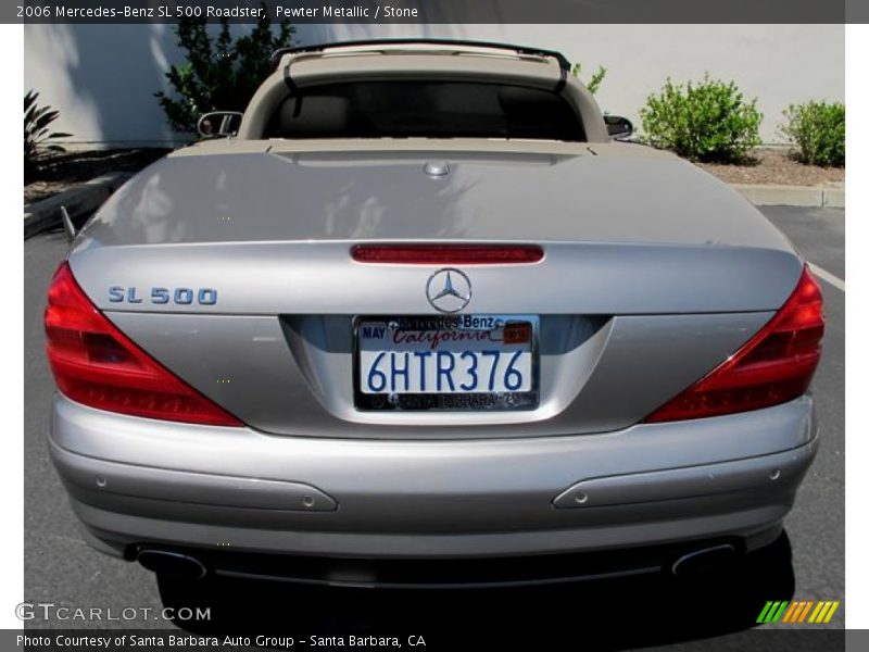 Pewter Metallic / Stone 2006 Mercedes-Benz SL 500 Roadster