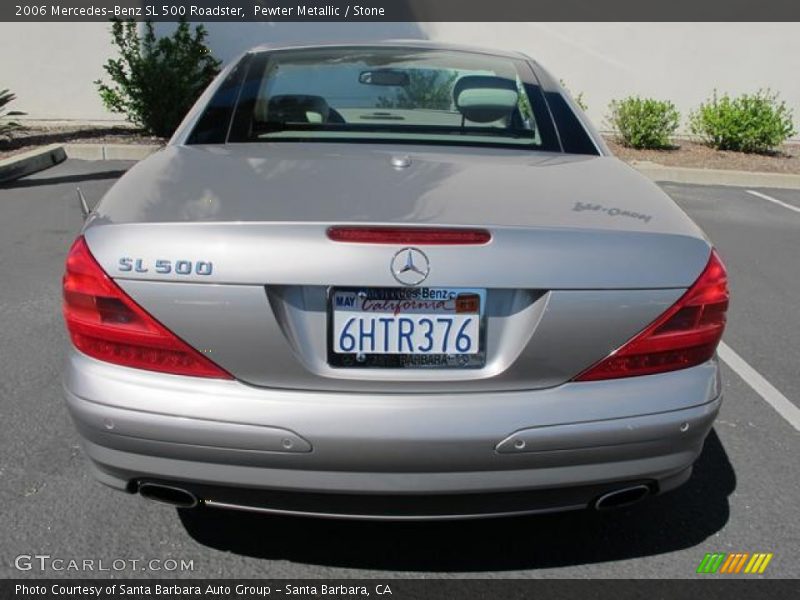 Pewter Metallic / Stone 2006 Mercedes-Benz SL 500 Roadster