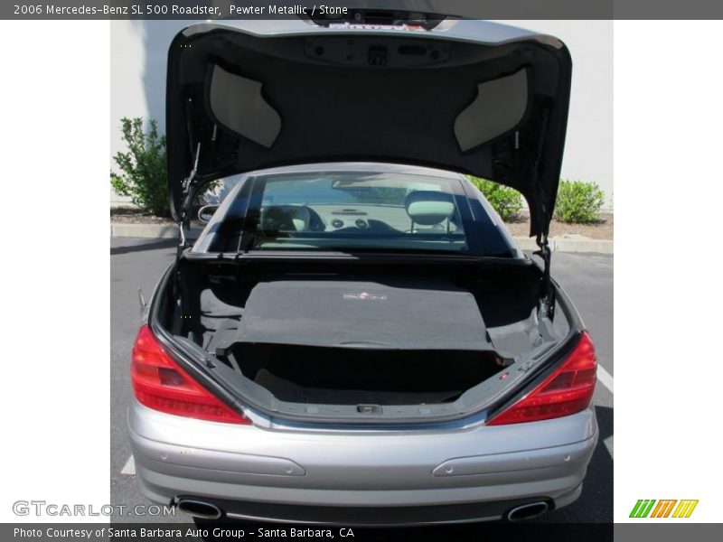 Pewter Metallic / Stone 2006 Mercedes-Benz SL 500 Roadster
