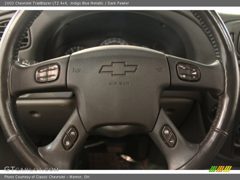 Indigo Blue Metallic / Dark Pewter 2003 Chevrolet TrailBlazer LTZ 4x4