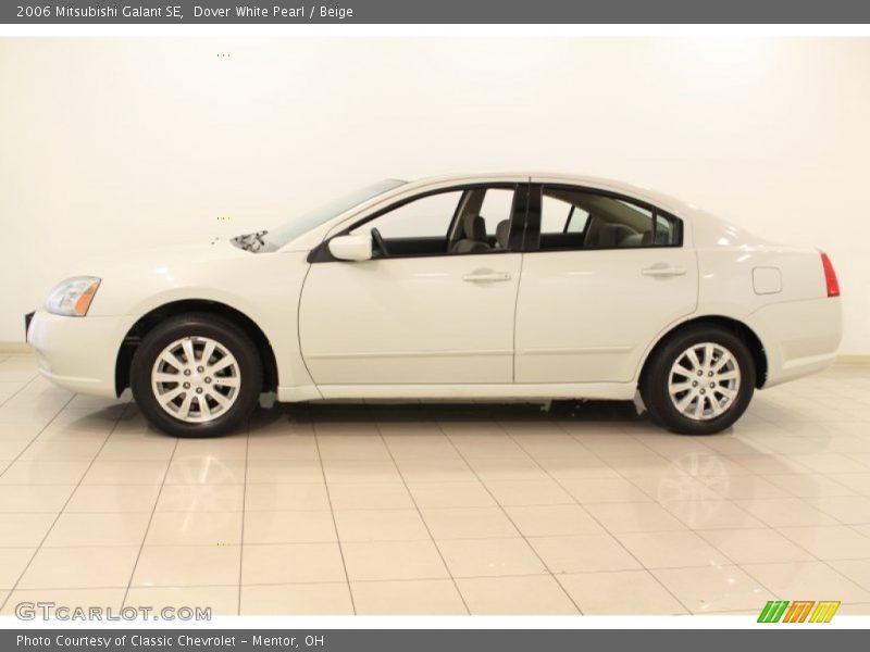 Dover White Pearl / Beige 2006 Mitsubishi Galant SE