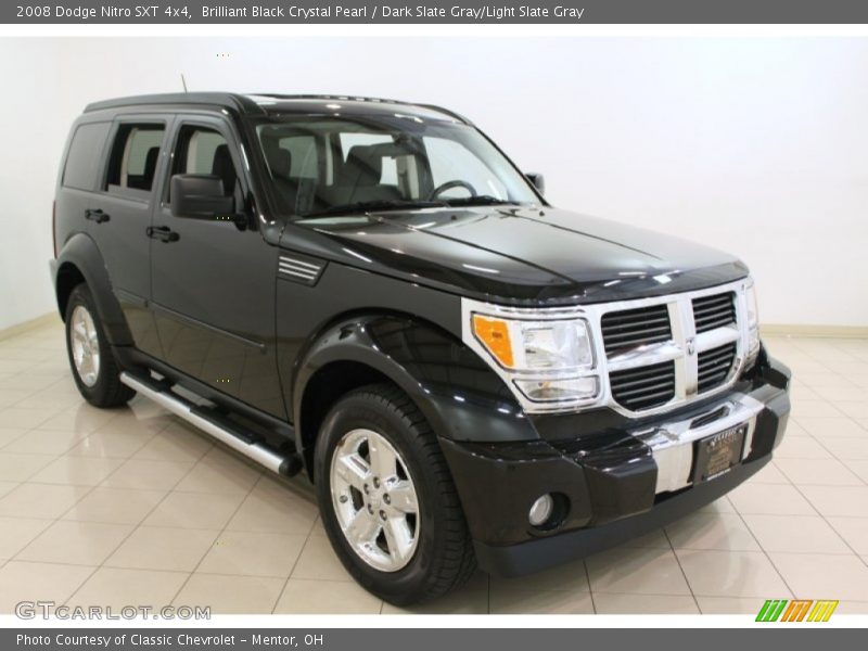 Brilliant Black Crystal Pearl / Dark Slate Gray/Light Slate Gray 2008 Dodge Nitro SXT 4x4