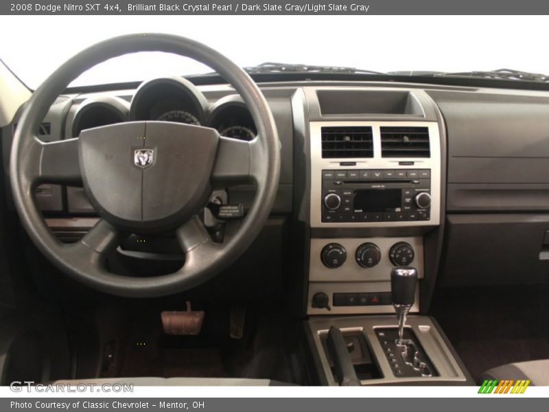Brilliant Black Crystal Pearl / Dark Slate Gray/Light Slate Gray 2008 Dodge Nitro SXT 4x4