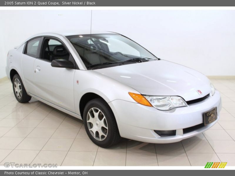 Silver Nickel / Black 2005 Saturn ION 2 Quad Coupe