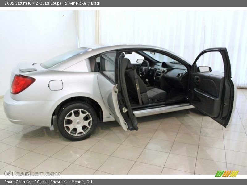 Silver Nickel / Black 2005 Saturn ION 2 Quad Coupe