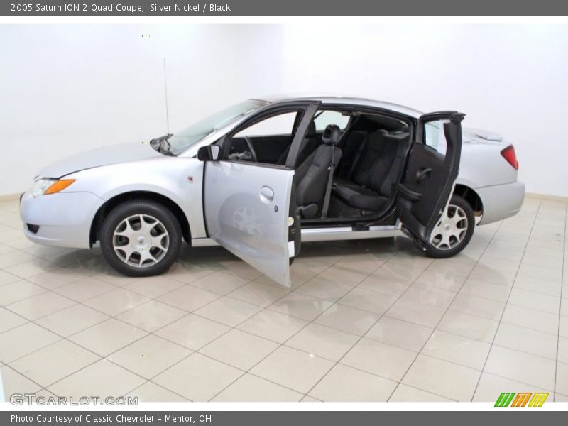 Silver Nickel / Black 2005 Saturn ION 2 Quad Coupe