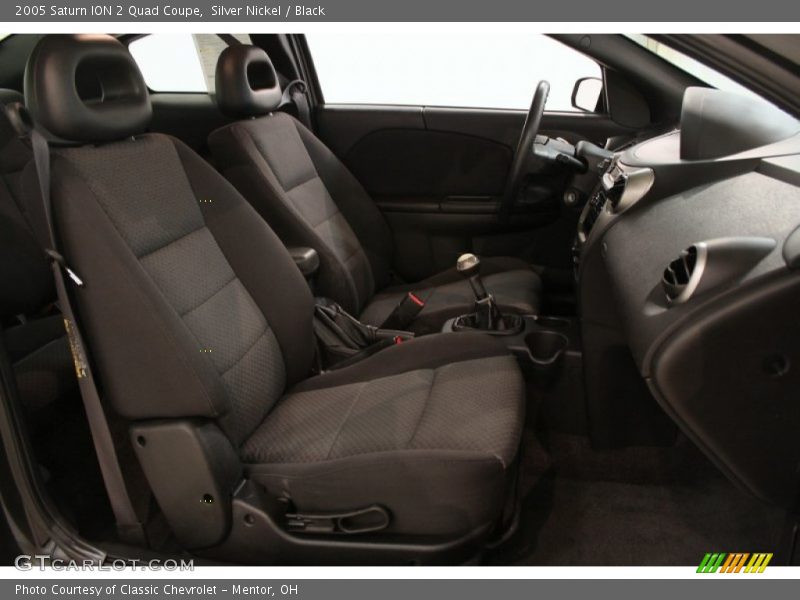 Silver Nickel / Black 2005 Saturn ION 2 Quad Coupe