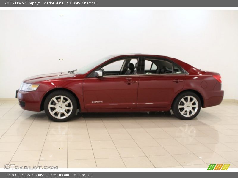 Merlot Metallic / Dark Charcoal 2006 Lincoln Zephyr