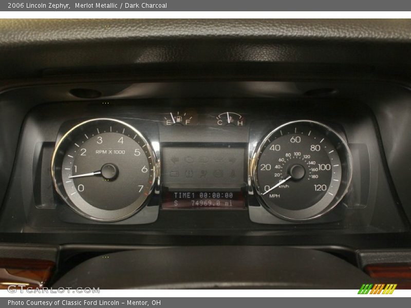 Merlot Metallic / Dark Charcoal 2006 Lincoln Zephyr