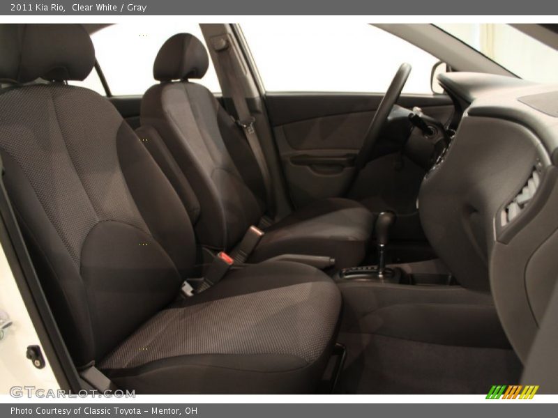 Clear White / Gray 2011 Kia Rio