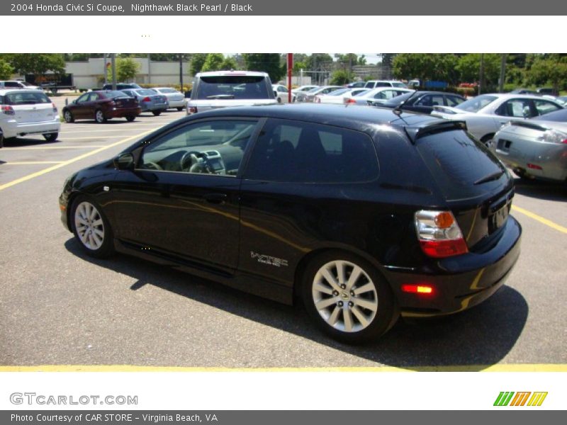 Nighthawk Black Pearl / Black 2004 Honda Civic Si Coupe