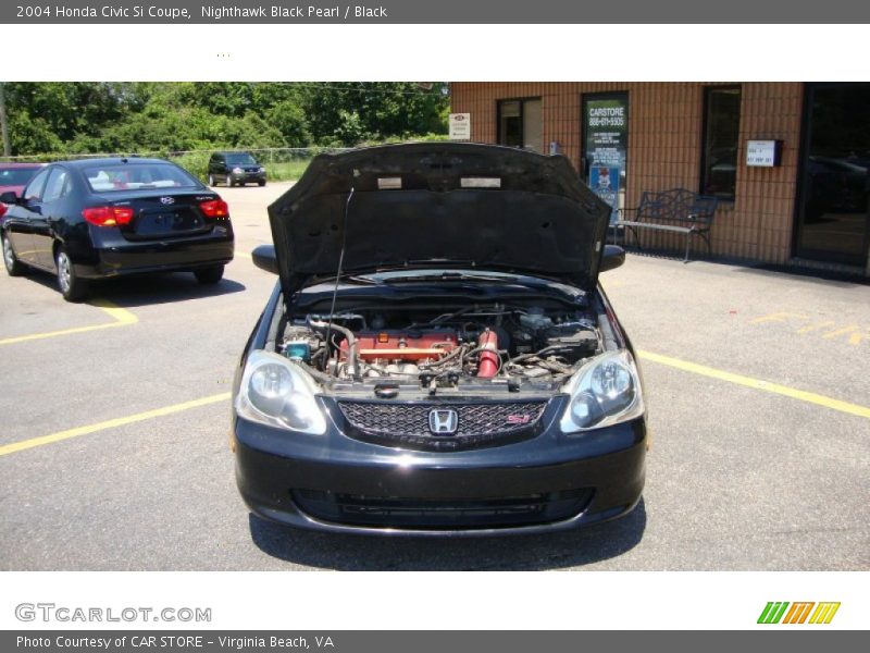 Nighthawk Black Pearl / Black 2004 Honda Civic Si Coupe