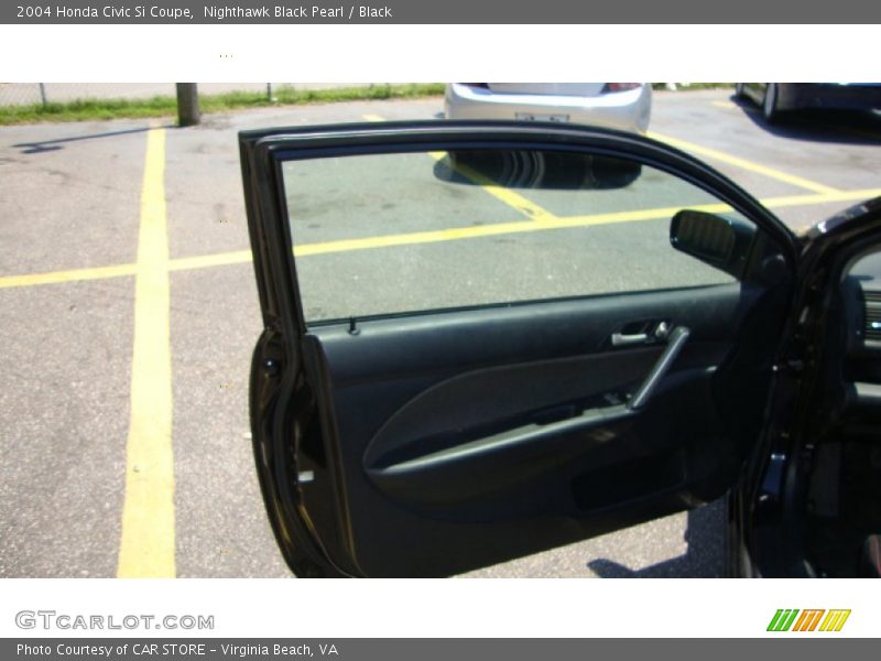 Nighthawk Black Pearl / Black 2004 Honda Civic Si Coupe