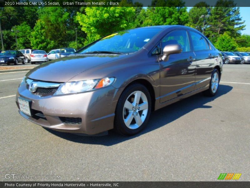 Urban Titanium Metallic / Black 2010 Honda Civic LX-S Sedan