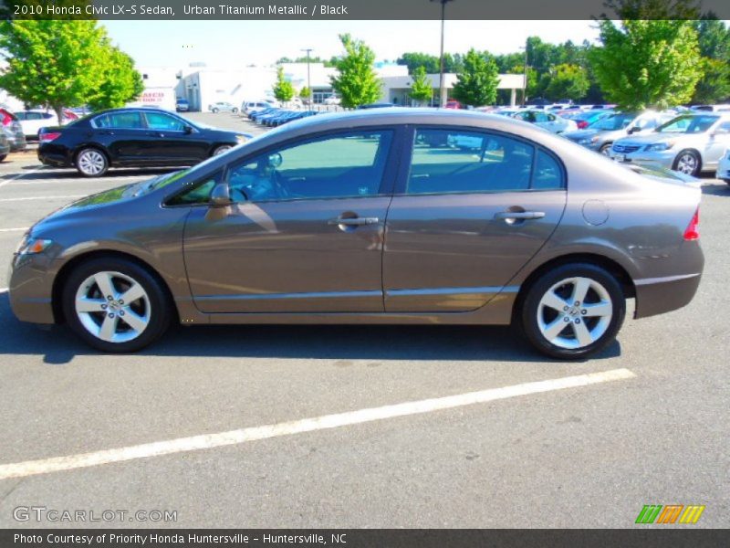 Urban Titanium Metallic / Black 2010 Honda Civic LX-S Sedan
