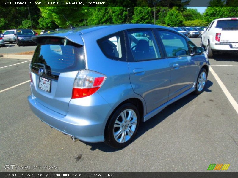 Celestial Blue Metallic / Sport Black 2011 Honda Fit Sport