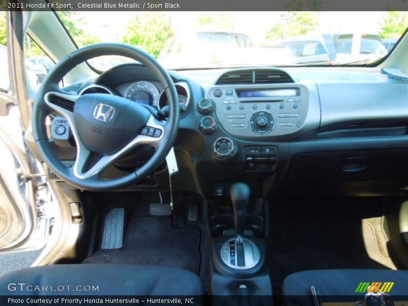 Celestial Blue Metallic / Sport Black 2011 Honda Fit Sport