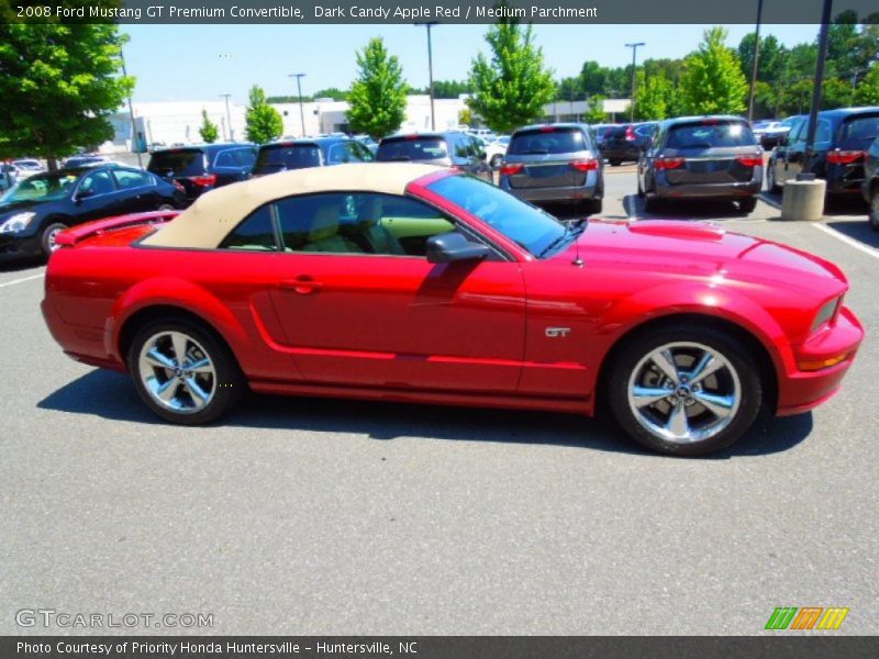 Dark Candy Apple Red / Medium Parchment 2008 Ford Mustang GT Premium Convertible