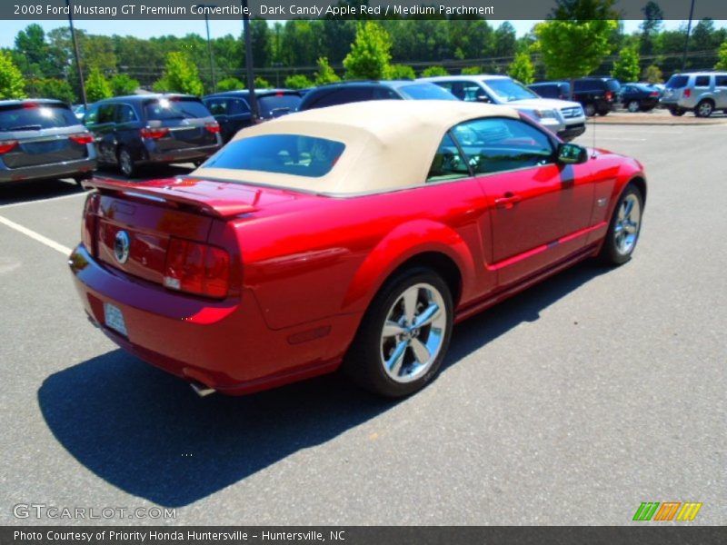 Dark Candy Apple Red / Medium Parchment 2008 Ford Mustang GT Premium Convertible