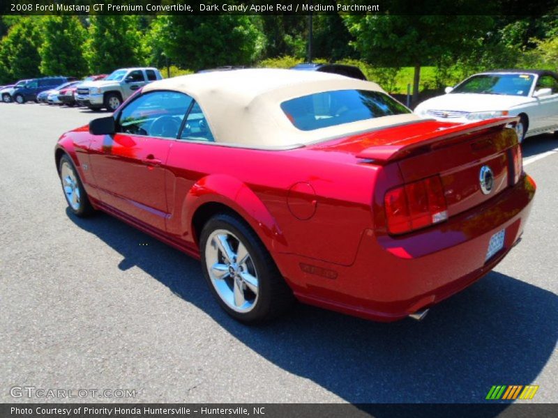 Dark Candy Apple Red / Medium Parchment 2008 Ford Mustang GT Premium Convertible