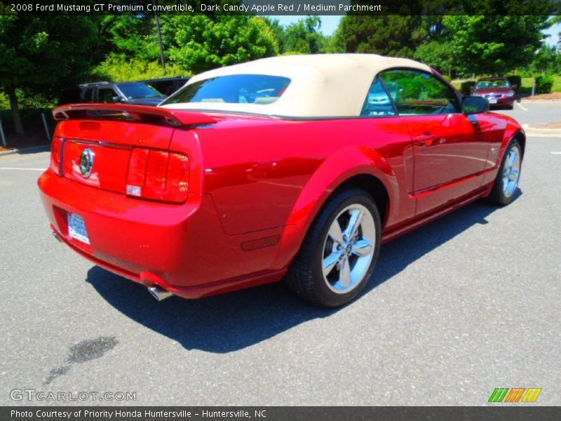Dark Candy Apple Red / Medium Parchment 2008 Ford Mustang GT Premium Convertible