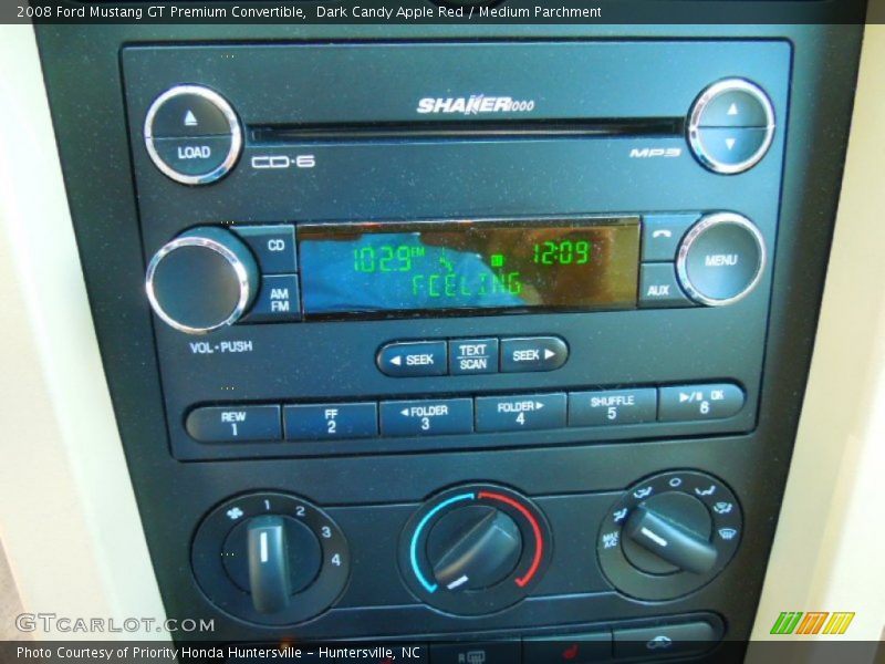 Audio System of 2008 Mustang GT Premium Convertible