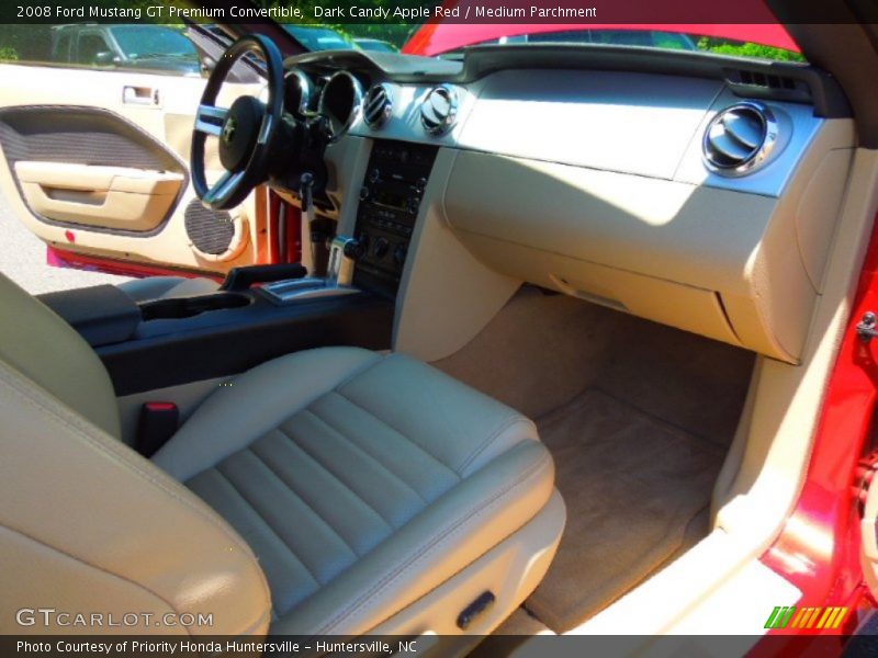 Dark Candy Apple Red / Medium Parchment 2008 Ford Mustang GT Premium Convertible