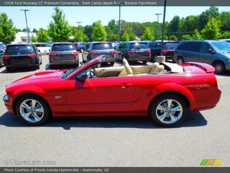 Dark Candy Apple Red / Medium Parchment 2008 Ford Mustang GT Premium Convertible