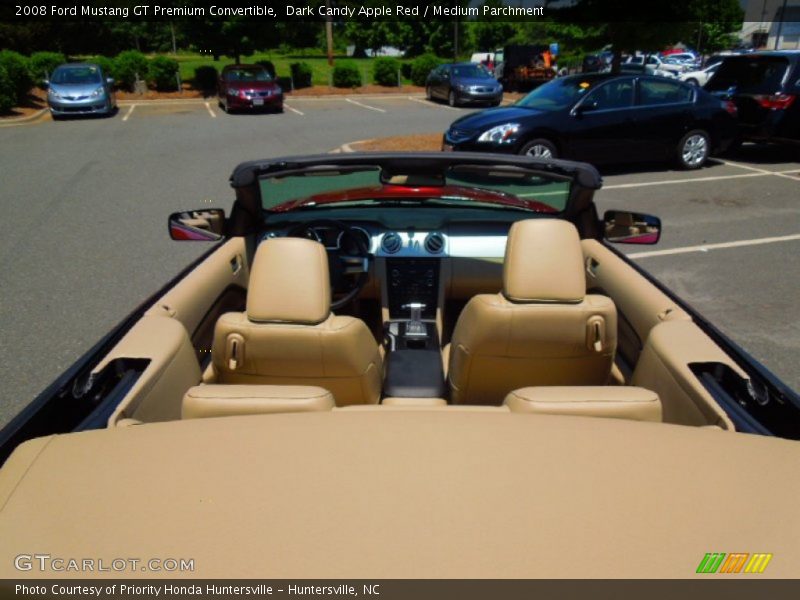 Dark Candy Apple Red / Medium Parchment 2008 Ford Mustang GT Premium Convertible
