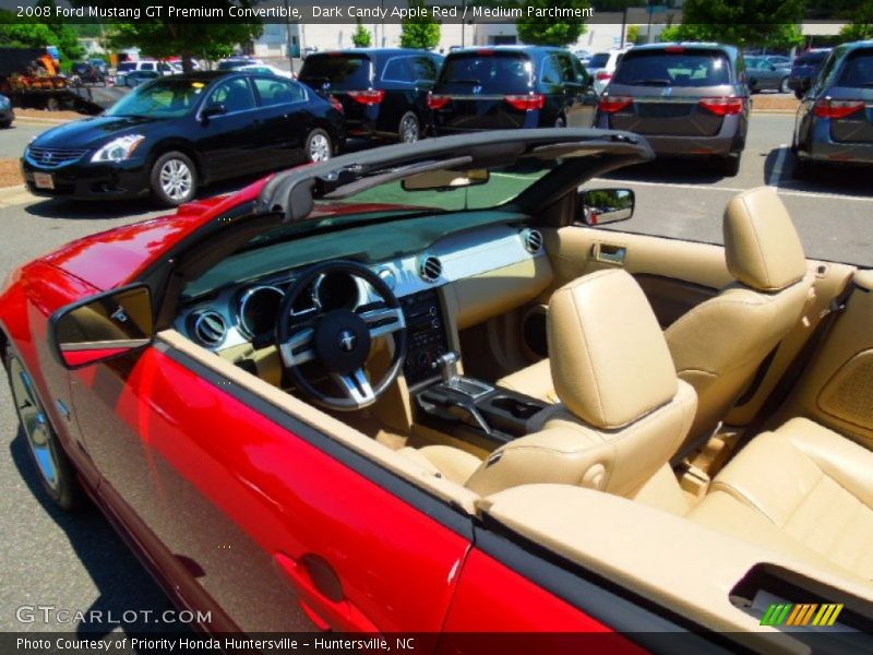 Dark Candy Apple Red / Medium Parchment 2008 Ford Mustang GT Premium Convertible