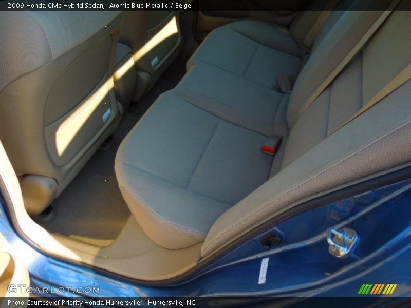 Atomic Blue Metallic / Beige 2009 Honda Civic Hybrid Sedan