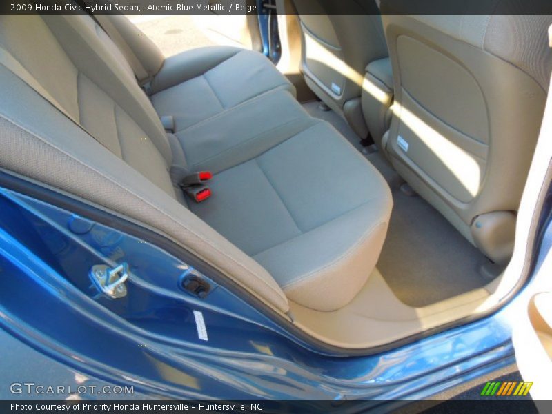 Atomic Blue Metallic / Beige 2009 Honda Civic Hybrid Sedan