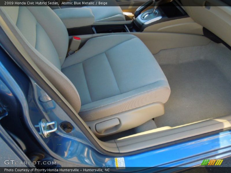 Atomic Blue Metallic / Beige 2009 Honda Civic Hybrid Sedan