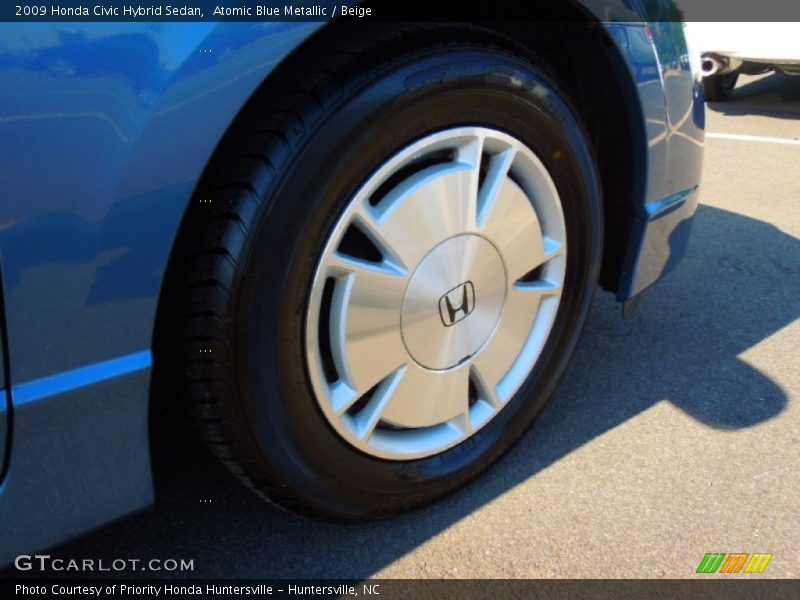 Atomic Blue Metallic / Beige 2009 Honda Civic Hybrid Sedan