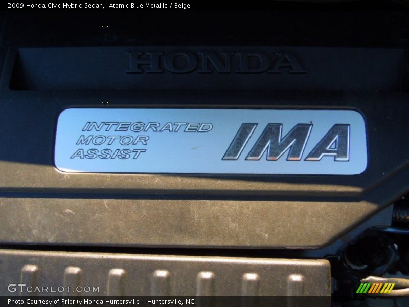Atomic Blue Metallic / Beige 2009 Honda Civic Hybrid Sedan