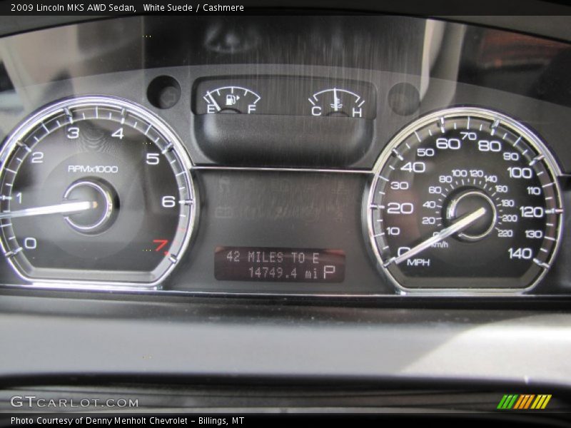 White Suede / Cashmere 2009 Lincoln MKS AWD Sedan