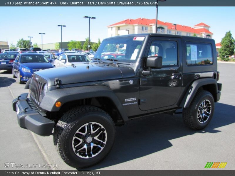 Dark Charcoal Pearl / Dark Slate Gray/Medium Slate Gray 2010 Jeep Wrangler Sport 4x4