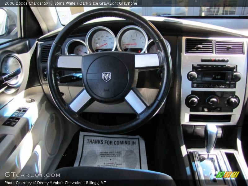 Stone White / Dark Slate Gray/Light Graystone 2006 Dodge Charger SXT