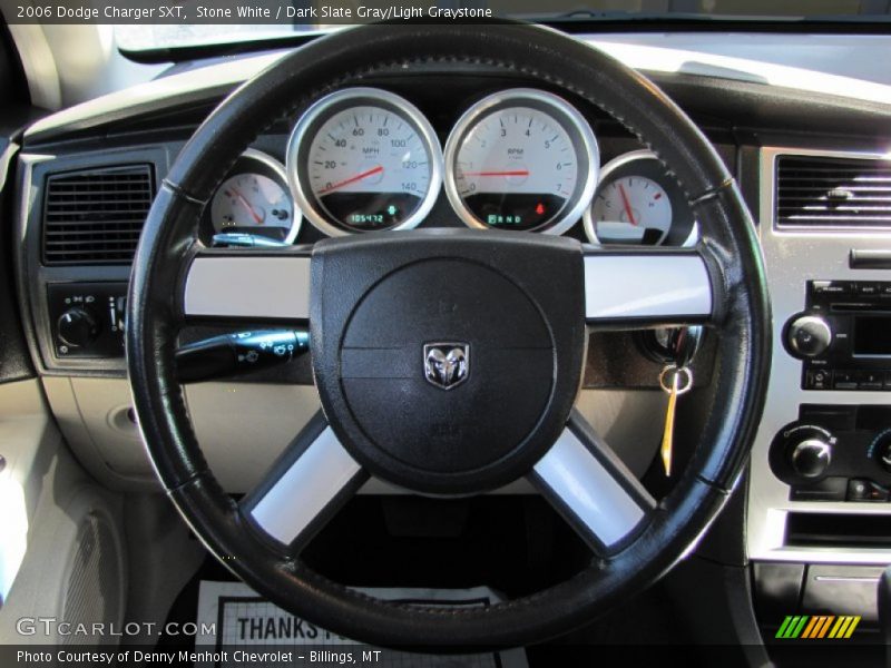 Stone White / Dark Slate Gray/Light Graystone 2006 Dodge Charger SXT