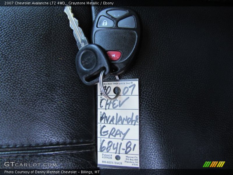 Graystone Metallic / Ebony 2007 Chevrolet Avalanche LTZ 4WD